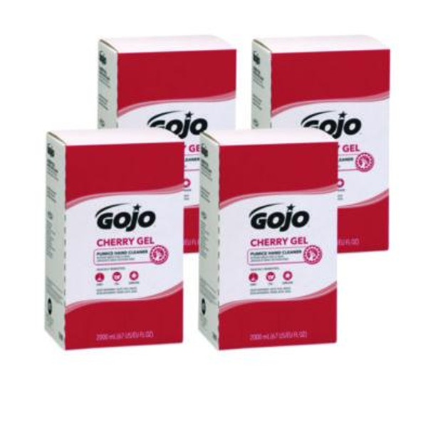 Cherry Gel Pumice Hand Cleaner Refill, Cherry Scent, 2,000 Ml, 4/Carton