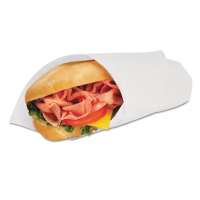 Deli Wrap Dry Waxed Paper Flat Sheets, 12 X 12, White, 1,000/Pack, 5 Packs/Carton