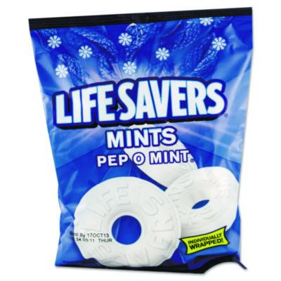 Hard Candy Mints, Pep-O-Mint, Individually Wrapped, 6.25 Oz Bag
