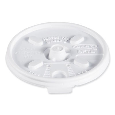 Lift n' Lock Plastic Hot Cup Lids, Fits 8 Oz Hot Cups, White, 1,000/Carton
