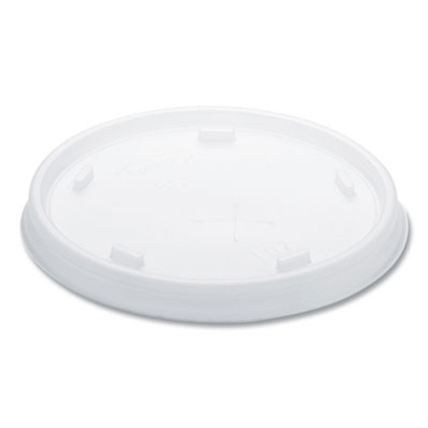 Plastic Cold Cup Lids, Fits 8 Oz To 9 Oz Cold Cups, Translucent, 100/Pack, 10 Packs/Carton