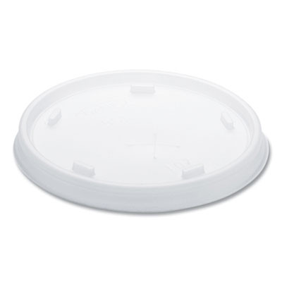 Plastic Cold Cup Lids, Fits 8 Oz To 9 Oz Cold Cups, Translucent, 100/Pack, 10 Packs/Carton