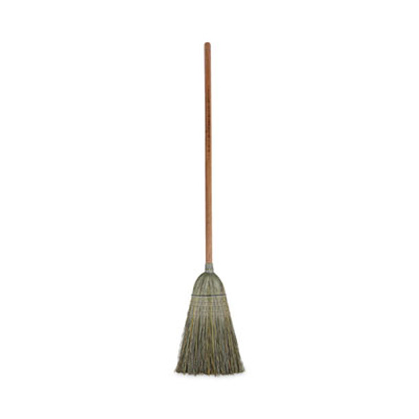 Warehouse Broom, Yucca Corn Fiber Bristles, 56" Overalll Length, Natural, 12/Carton