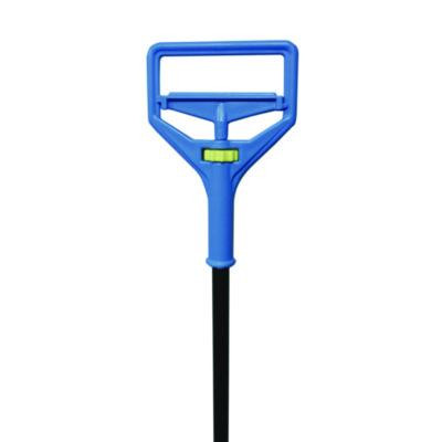 Janitor Style Screw Clamp Mop Handle, 64", Blue