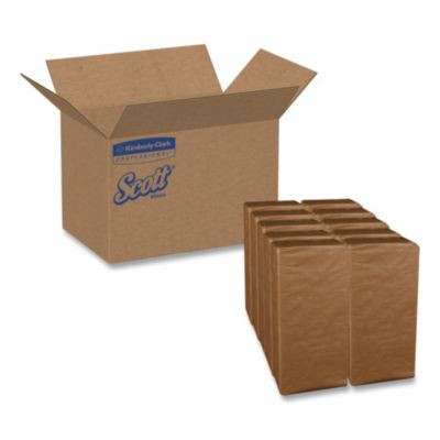 1/8-Fold Dinner Napkins, 2-Ply, 17 x 14.63, White, 300/Pack, 10 Packs/Carton