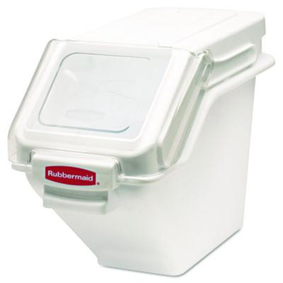 Prosave Shelf Ingredient Bins, 5.4 Gal, 11.5 x 23.5 x 16.88, White, Plastic