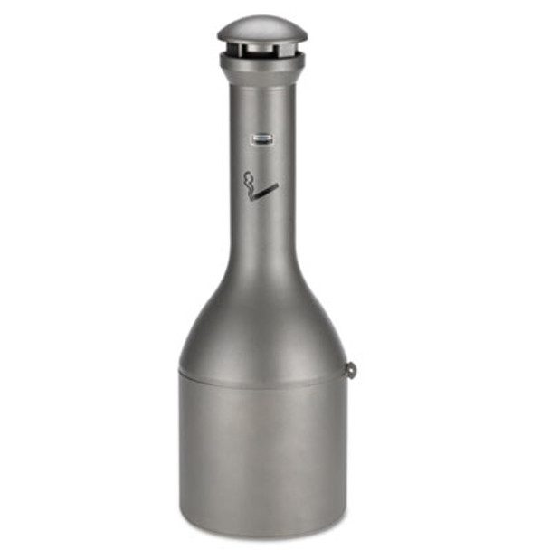 Infinity Traditional Smoking Receptacle, 4.1 Gal, 13 Dia x 39h, Antique Pewter