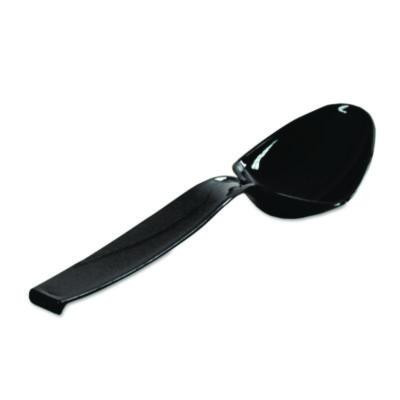 Caterline Plastic Serving Spoons, 9", Black, 144/Carton