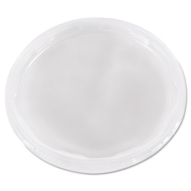 Deli Container Lids, Plug-Style, Clear, Plastic, 50/Pack, 10 Packs/Carton