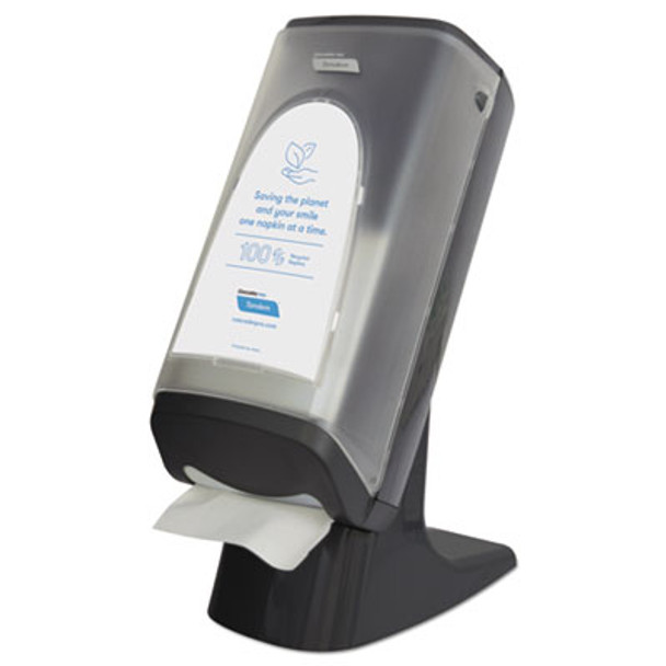 Tandem Stand/Wall Napkin Dispenser, 9.06 X 12.4 X 20.28, Gray