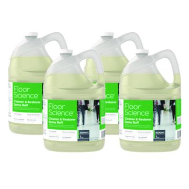 Floor Science Cleaner/Restorer Spray Buff, Citrus Scent, 1 Gal Bottle, 4/Carton