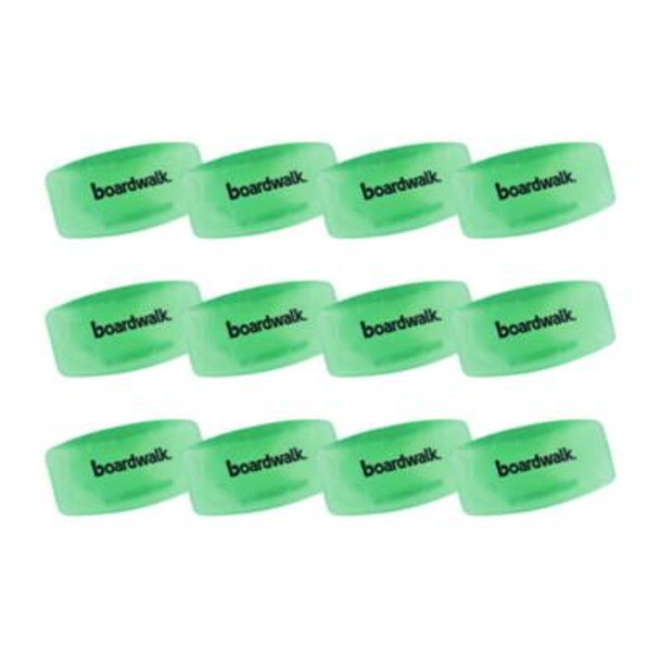 Toilet Bowl Clip, Cucumber Melon Scent, Green, 12/Box