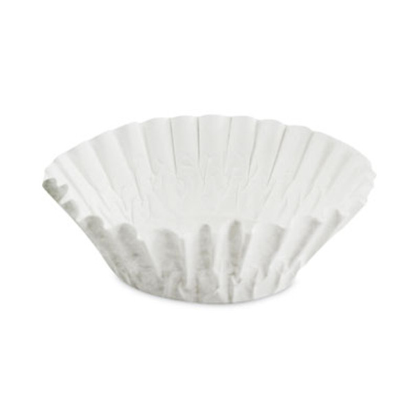 Basket Filters For Drip Coffeemakers, 10 To 12 Cup Size, White, 200/Pack
