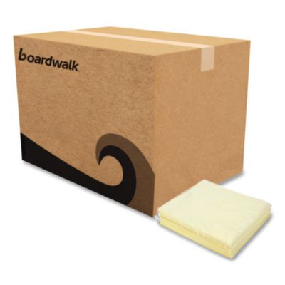 Dust Cloths, 18 x 24, Yellow, 50/Bag, 10 Bags/Carton