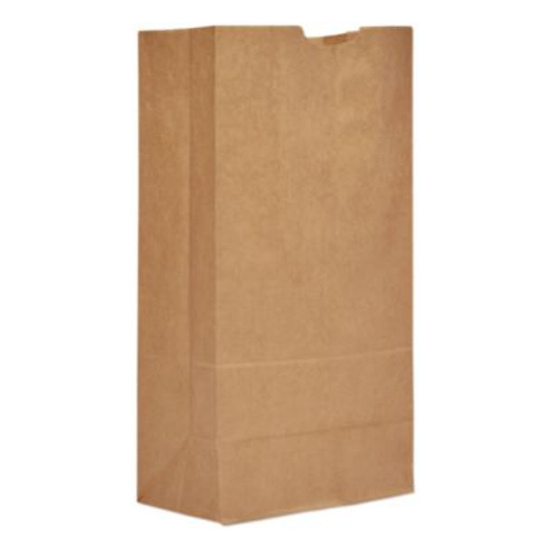 Grocery Paper Bags, 20# Size, Heavy-Duty, 50# Basis Weight, 8.25" x 5.25" x 16.13", Kraft, 500/Bundle