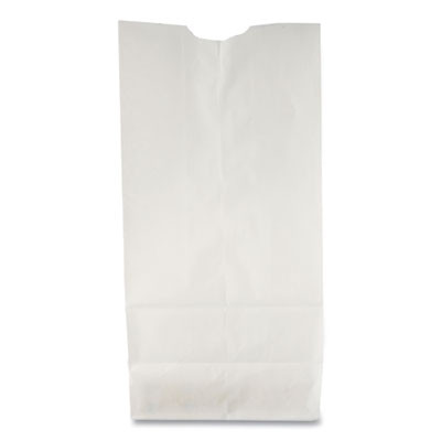 Grocery Paper Bags, 6# Size, 35# Basis Weight, 5.88" x 3.63" x 11", White, 500/Bundle