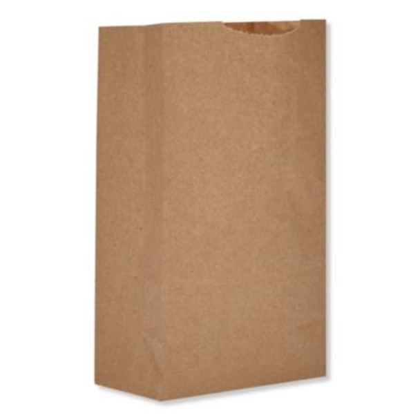 Grocery Paper Bags, 2# Size, X-Heavy-Duty, 50# Basis Weight, 4.13" x 2.63" x 7.88", Kraft, 250 Bags/Pack, 2 Packs/Bundle