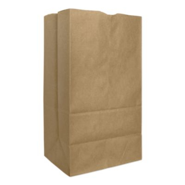Grocery Paper Bags, 25# Squat Size, Extra-Heavy-Duty, 60# Basis Weight, 8.25" x 5.25" x 16.13", Kraft, 500/Bundle