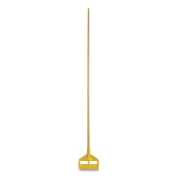 Invader Side-Gate Wood Wet-Mop Handle, 1" Dia x 60", Natural, 12/Carton