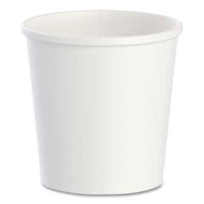 Flexstyle Double Poly Paper Containers, 16 Oz, White, Paper, 25/Pack, 20 Packs/Carton