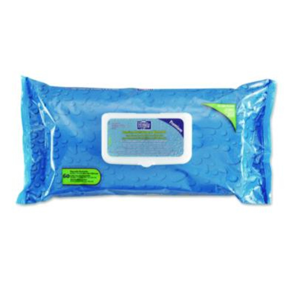 Hygea Adult Wash Cloths, 1-Ply, 9.5 x 11.5, Unscented, White, 60 Wipes/Tub, 6 Tubs/Carton