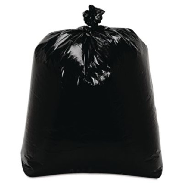 Low-Density Can Liners, 16 Gal, 0.7 Mil, 24" x 32", Black, Flat Pack, 500/Carton