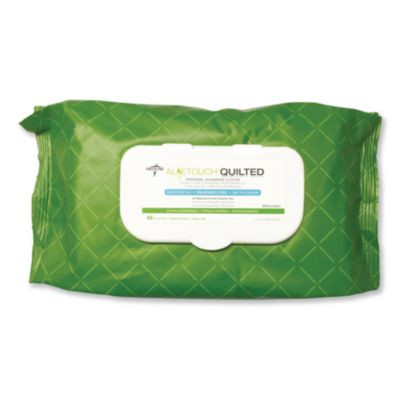 Fitright Select Premium Personal Cleansing Wipes, 8 x 12, Fragrance-Free, White, 48/Pack