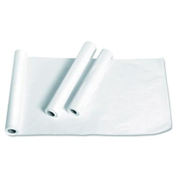 Exam Table Paper, Deluxe Smooth, 18" x 225 Ft, White, 12/Carton