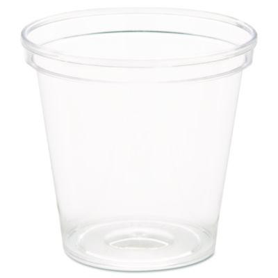 Comet Plastic Portion/Shot Glass, 1 Oz, Clear, 50/Pack, 50 Packs/Carton