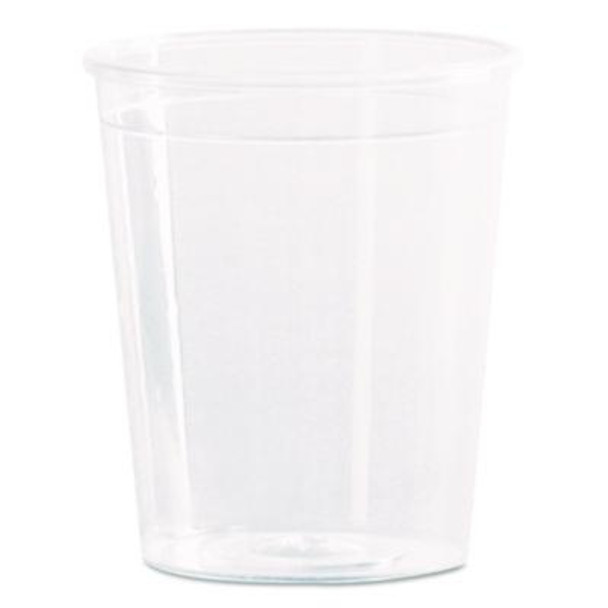 Comet Plastic Portion/Shot Glass, 2 Oz, Clear, 50/Pack, 50 Packs/Carton