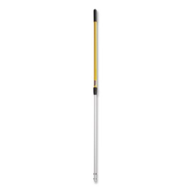 Hygen Quick-Connect Extension Handle, 48" To 72", Yellow/Black