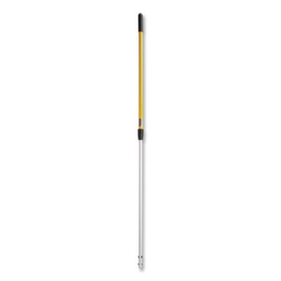 Hygen Quick-Connect Extension Handle, 48" To 72", Yellow/Black