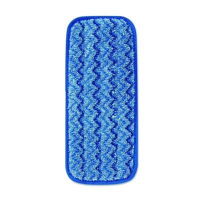Microfiber Wall/Stair Wet Mopping Pad, 13.75 x 5.5 x 0.5, Blue