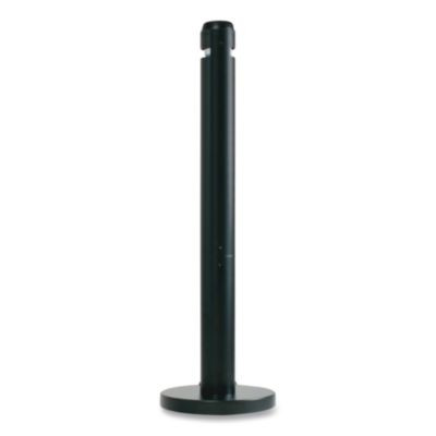 Smoker's Pole, Round, Steel, 0.9 Gal, 4 Dia x 41h, Black