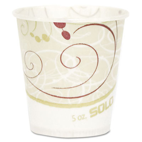 Symphony Design Paper Water Cups, 5 Oz, 100/Bag, 30 Bags/Carton