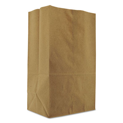 Grocery Paper Bags, 1/8 Bbl Squat Size, Heavy-Duty, 57# Basis Weight, 10.5" x 6.25" x 13.88", Kraft, 500/Bundle