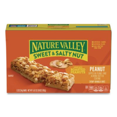Granola Bars, Sweet And Salty Nut Peanut Cereal, 1.2 Oz Bar, 16/Box
