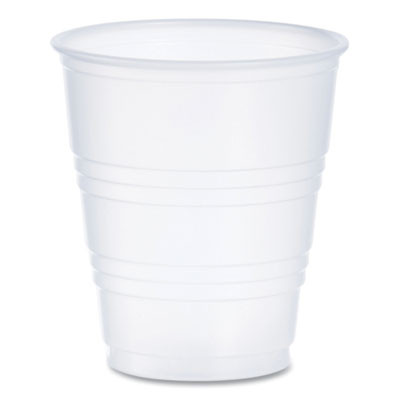 High-Impact Polystyrene Cold Cups, 5 Oz, Plastic, Translucent, 100/Pack