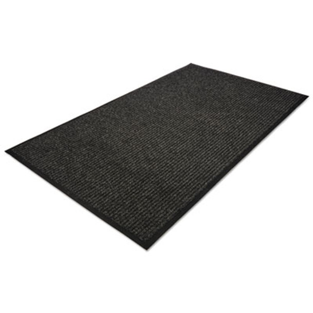 Golden Series Dual Rib Indoor Wiper Mats, Rectangular, Charcoal Gray Carpeted Surface, 36" x 60"