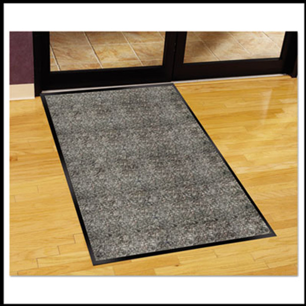 Silver Series Indoor Walk-Off Mat, Rectangular, Salt/Pepper/Black Plush Pile Surface, 36" x 60"