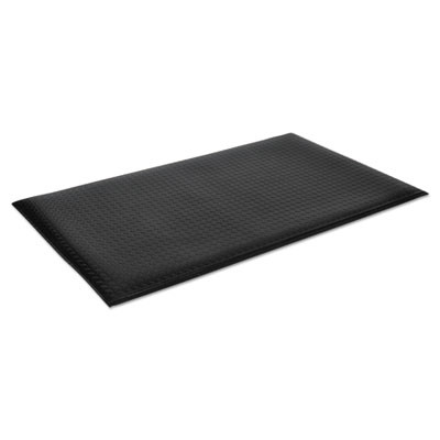 Wear-Bond Comfort-King Anti-Fatigue Mat, Rectangular, Black Raised Deck Plate Surface, 36" x 60"
