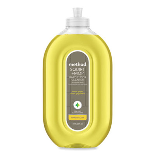 Squirt + Mop Hard Floor Cleaner, 25 Oz Spray Bottle, Lemon Ginger Scent