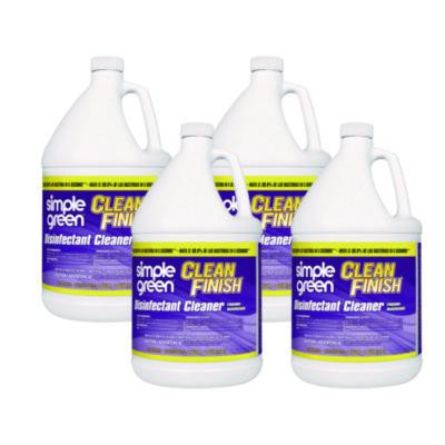 Clean Finish Disinfectant Cleaner, Herbal Scent, 1 Gal Bottle, 4/Carton