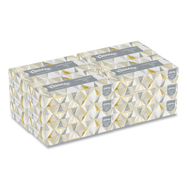 White Facial Tissue For Business, 2-Ply, 125 Sheets/Box, 12 Boxes/Carton