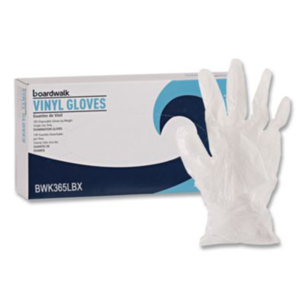 General Purpose Vinyl Gloves, Powder-Free, Large, 2.6 Mil Thick, 13" Long, Clear, 100/Box