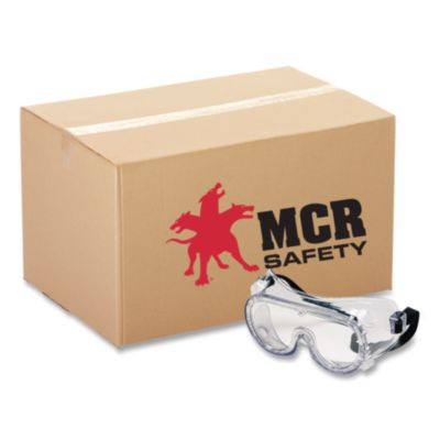 Basic Impact Goggles, Direct Venting, Otg, Clear Lens, Clear Frame, 36/Box
