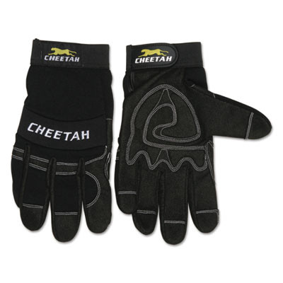 Cheetah 935Ch Gloves, En388: 2X21, 10" Long, X-Large, Black, Pair