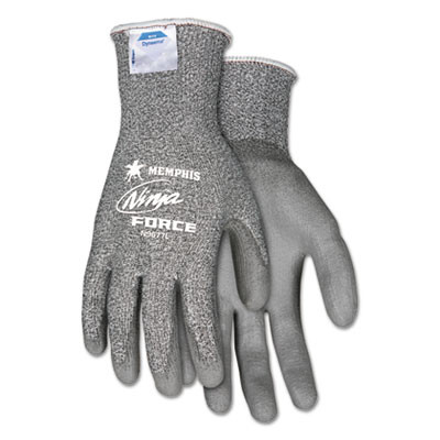 Ninja Force Gloves, En388: 4542, Large, Gray, Pair