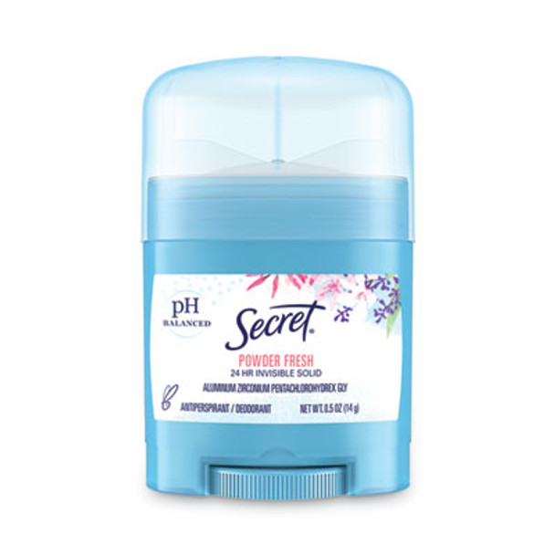 Invisible Solid Anti-Perspirant And Deodorant, Powder Fresh Scent, 0.5 Oz Stick, 24/Carton