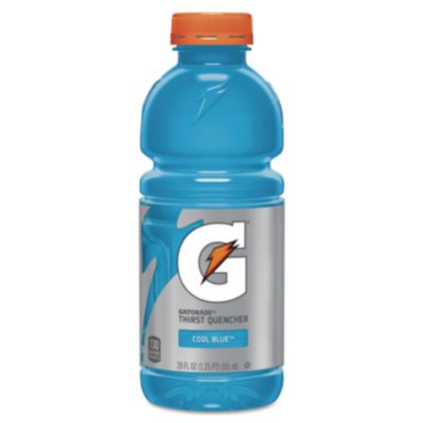 G-Series Perform 02 Thirst Quencher, Cool Blue, 20 Oz Bottle, 24/Carton
